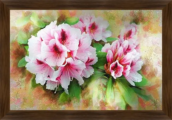 Картина в раме - Красивые цветы