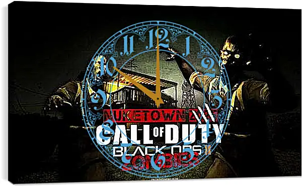 Часы картина - Call Of Duty: Black Ops II