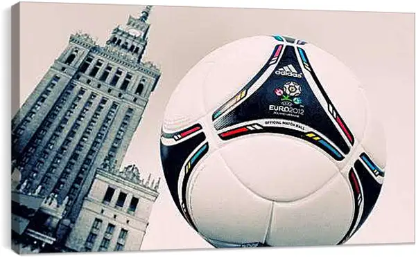 Постер на подрамнике - Мяч Чемпионата Европы 2012