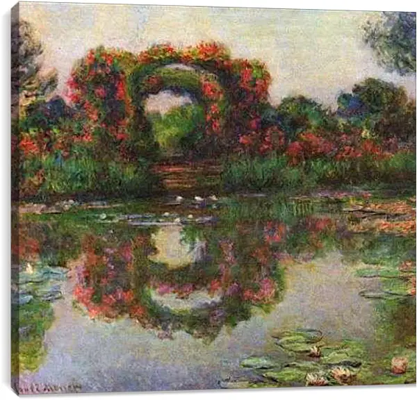 Постер на подрамнике - The Rose Elbows. Клод Моне