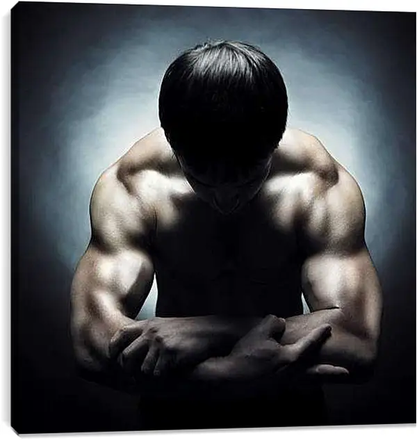 Постер на подрамнике - Мышцы атлета