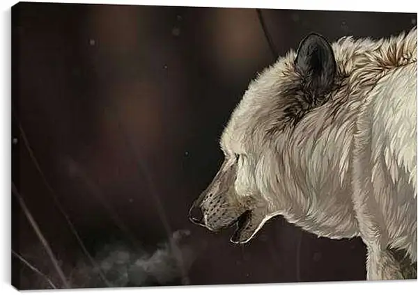 Постер на подрамнике - Волк