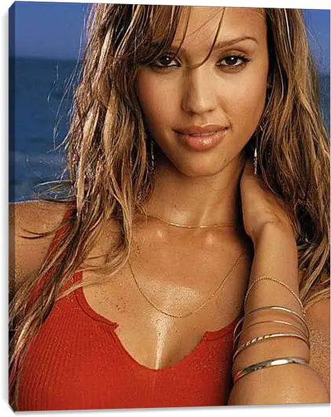 Постер на подрамнике - Jessica Alba - Джессика Альба
