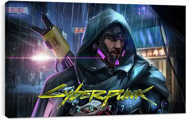 Постер на подрамнике - Cyberpunk 2077