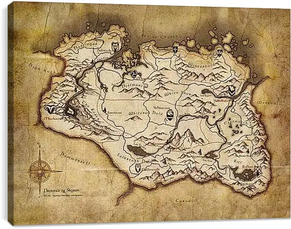 Постер на подрамнике - The Elder Scrolls V: Skyrim
