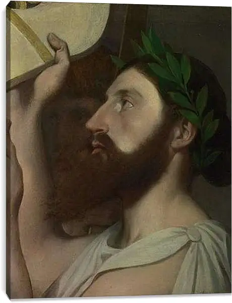 Постер на подрамнике - Фрагмент картины "Апофоз Гомера". Жан Огюст Доминик Энгр