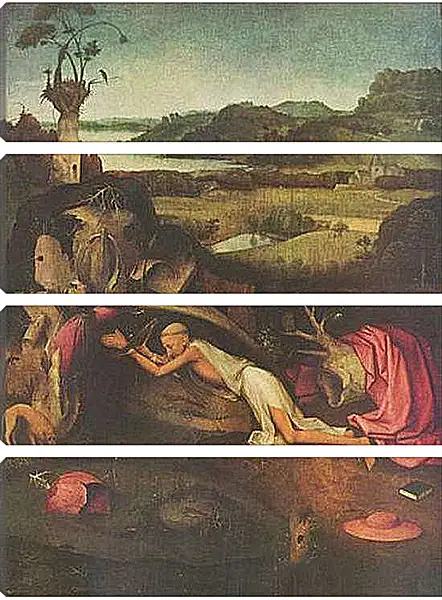 Модульная картина - Saint Jerome. Иероним Босх