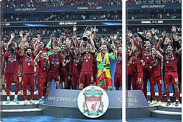 Модульная картина - Победа в суперкубке. Ливерпуль. Liverpool
