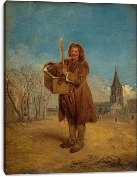 Постер на подрамнике - Савояр с сурком. Жан Антуан Ватто