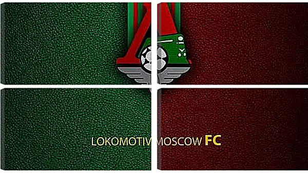 Модульная картина - Эмблема ФК Локомотив Москва