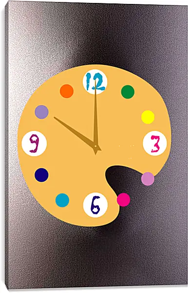 Часы картина - Лицо за тканью
