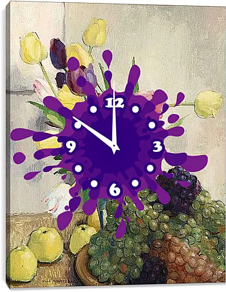 Часы картина - Натюрморт