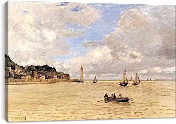 Постер на подрамнике - The Lighthouse. Клод Моне