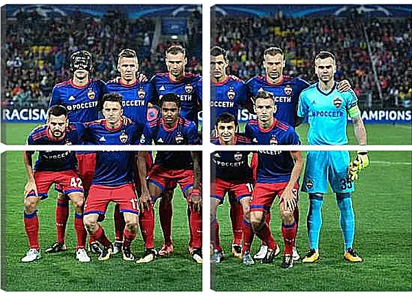 Модульная картина - Фото перед матчем. ФК ЦСКА Москва. FC CSKA Moscow