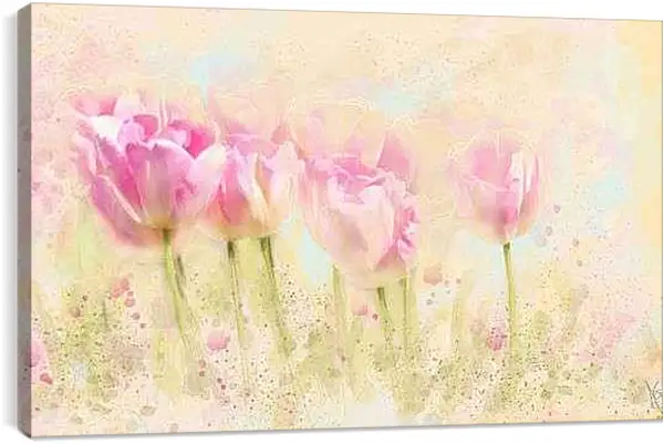 Постер на подрамнике - Тюльпаны
