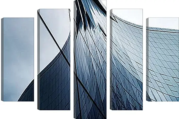 Модульная картина - Время и стекло 4