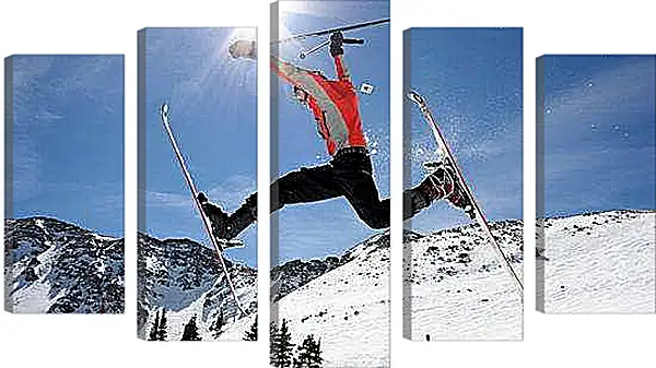 Модульная картина - Шпагат в воздухе