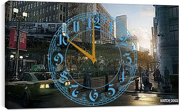 Часы картина - Watch Dogs