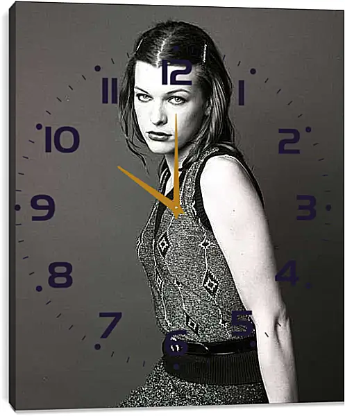 Часы картина - Милла Йовович. Milla Jovovich