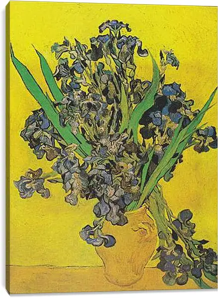 Постер на подрамнике - Irises - Ирисы. Винсент Ван Гог
