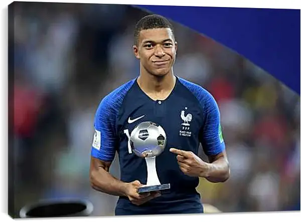 Постер на подрамнике - Килиан Мбаппе. Kylian Mbappé
