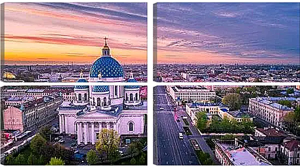 Модульная картина - Санкт-Петербург Храм