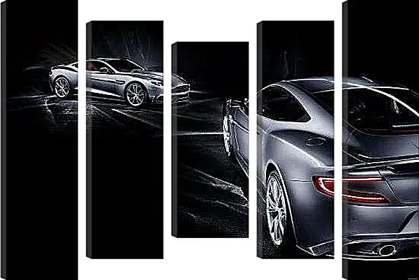 Модульная картина - Машины в темноте