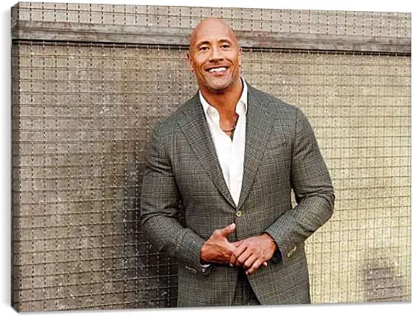 Постер на подрамнике - Dwayne Douglas Johnson. Дуэйн Джонсон (Скала)