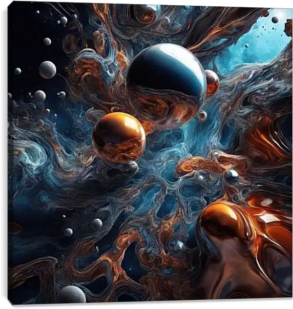 Постер на подрамнике - Космическая симфония