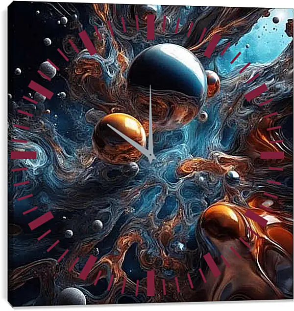 Часы картина - Космическая симфония