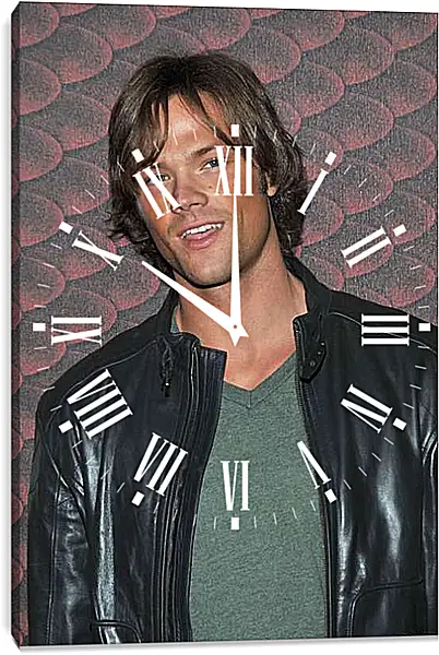 Часы картина - Джаред Падалеки. Jared Padalecki