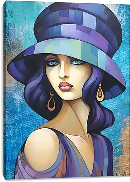 Постер на подрамнике - Color portrait 39