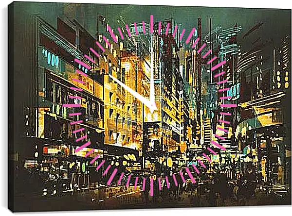 Часы картина - ART город