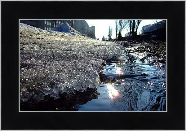 Картина в раме - Зима