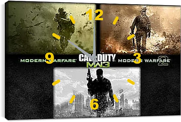 Часы картина - Call Of Duty