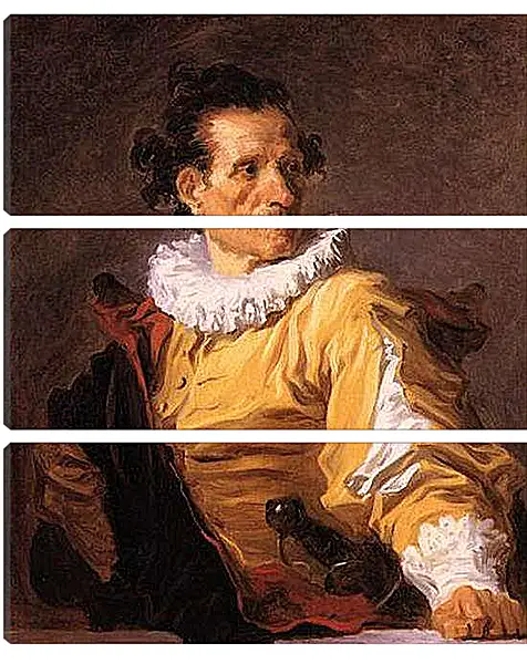 Модульная картина - Portrait of a Man called The Warrior. Жан Оноре Фрагонар