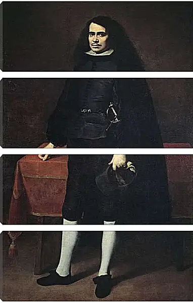 Модульная картина - Портрет неизвестного кабальеро. Бартоломе Эстебан Мурильо