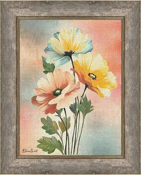 Картина в раме - Flowers 66