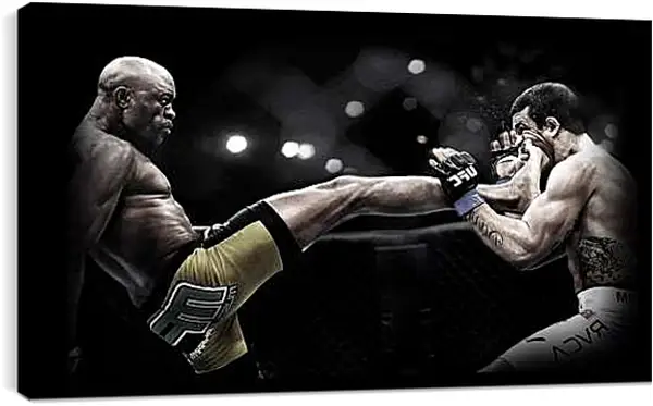 Постер на подрамнике - UFC. MMA. Андерсон Сильва.