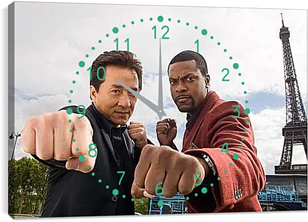 Часы картина - Джеки Чан и Крис Такер. Час пик