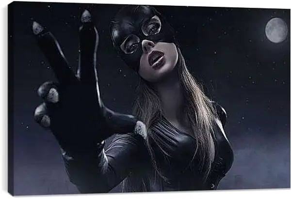 Постер на подрамнике - Женщина кошка (Catwoman)