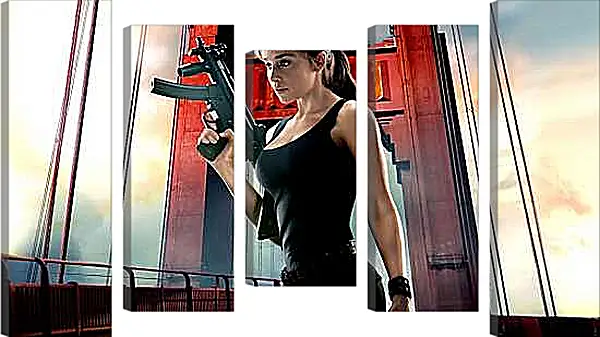 Модульная картина - Эмилия Кларк. Мост. Терминатор Генезис