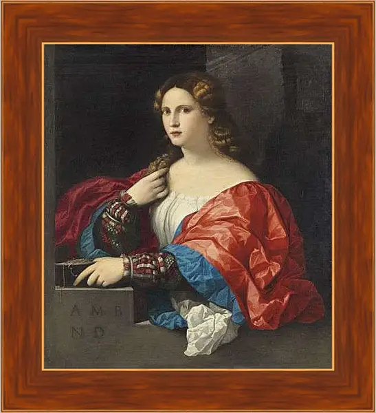 Картина в раме - Виоланта. Тициан Вечеллио