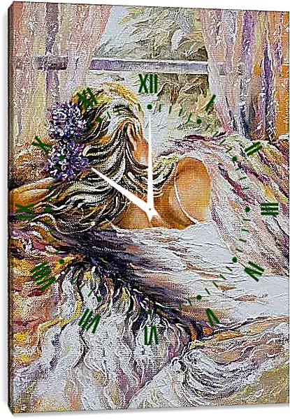 Часы картина - У окна