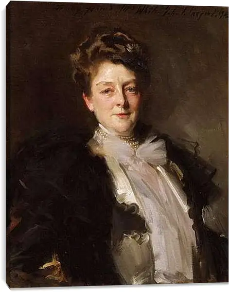 Постер на подрамнике - Portrait of Mrs. J. William White. Джон Сингер Сарджент