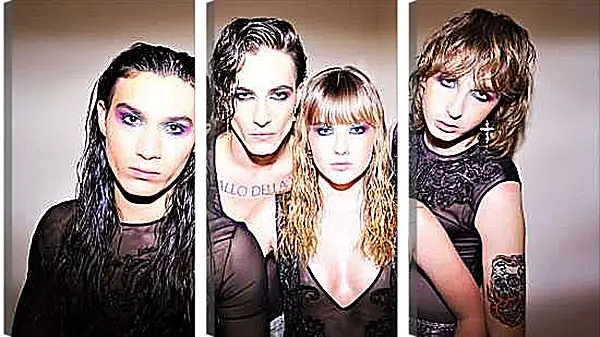 Модульная картина - Maneskin. Итальянская рок-группа