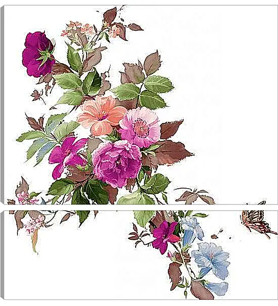 Модульная картина - Цветы