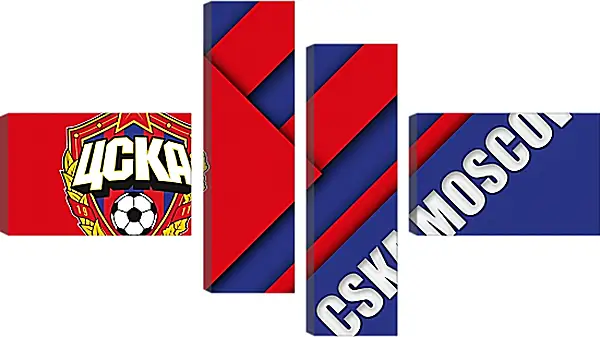 Модульная картина - Эмблема ФК ЦСКА Москва