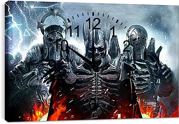 Часы картина - The Witcher 3 (Ведьмак), воины Дикой охоты