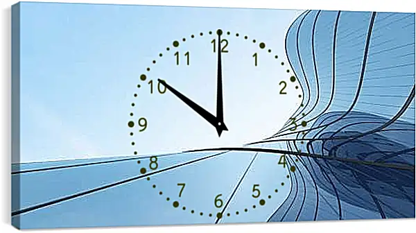 Часы картина - Время и стекло 2
